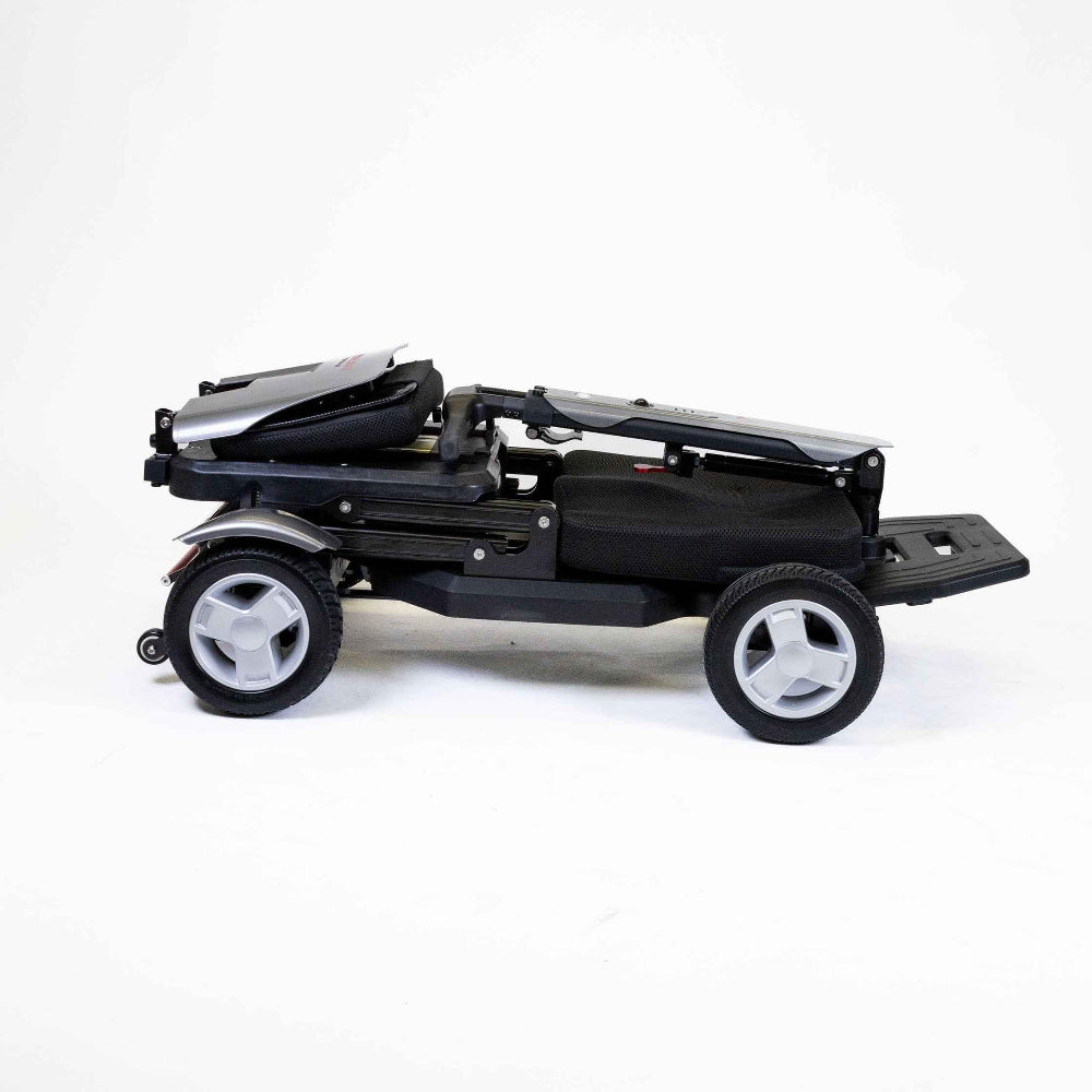 Travel Buggy HELIX mobility scooter folded flat for transport, Care Made